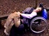 Girl In a Wheelchair Gets her Pussy Licked In a Park By Her Lesbian Girlfriend