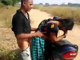 Desi Aunty Cheating On Her Hubby On A Bike Outside The City With A Younger Dude