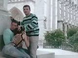 Two Perv Guys Fucking Slut In The Middle Of The Day In Front Of Notre Dame De Paris