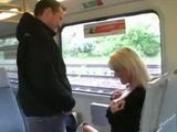 Ticket Collector Has Really Intimate Contace With Hot Blonde Passenger