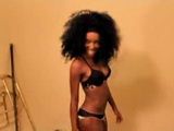Amateur Ebony With Afro Haircut Blows BBC and Gets Facial Cumshot